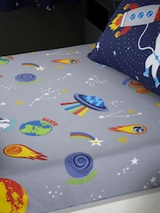 Catherine Lansfield Lost In Space Fitted Sheet - Imagem 1 de 2