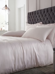 Catherine Lansfield Blush Silky Soft Satin Pillowcase - Image 2 of 2
