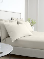 Bianca Natural 200 Thread Count 100% Cotton Pillowcase Pair - Image 4 of 4