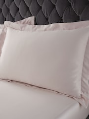 Catherine Lansfield Blush Silky Soft Satin Oxford Pillowcase - Image 1 of 2