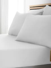 Catherine Lansfield White So Soft Non-Iron Fitted Sheet - Image 1 of 2