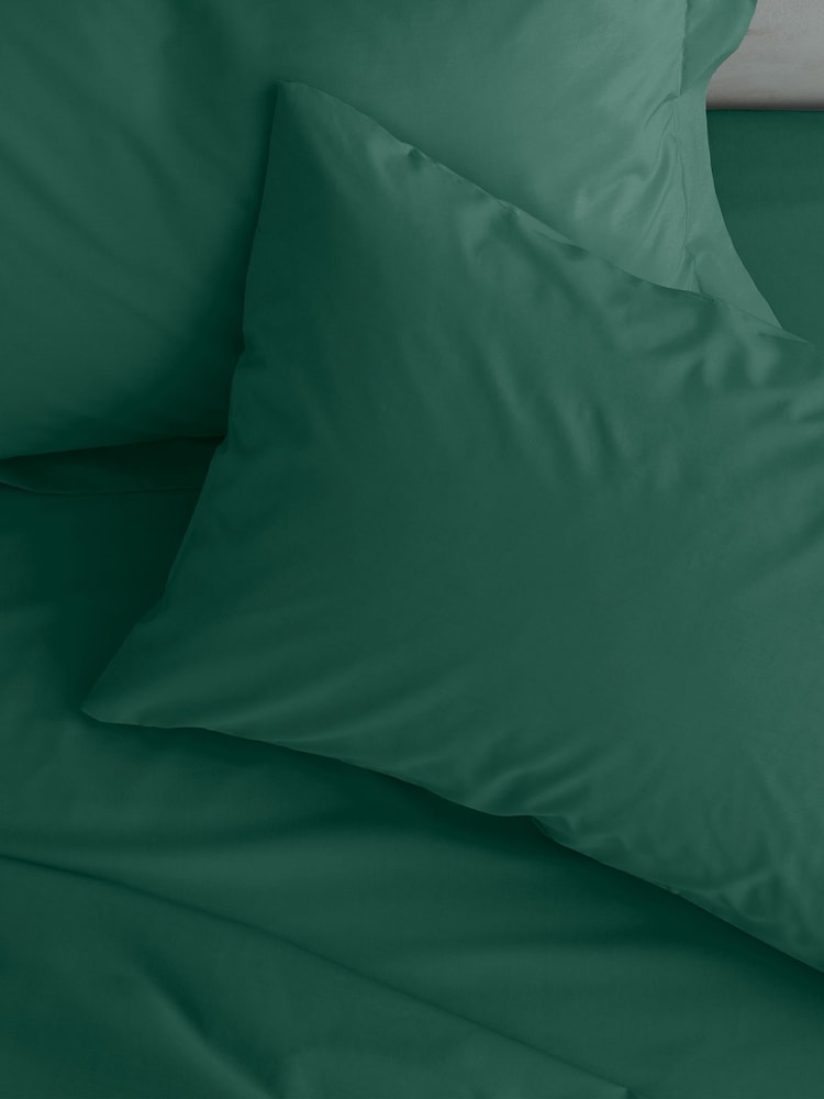 Catherine Lansfield Set of 2 Easy Iron Percale Pillowcases - Imagen 1 de 2