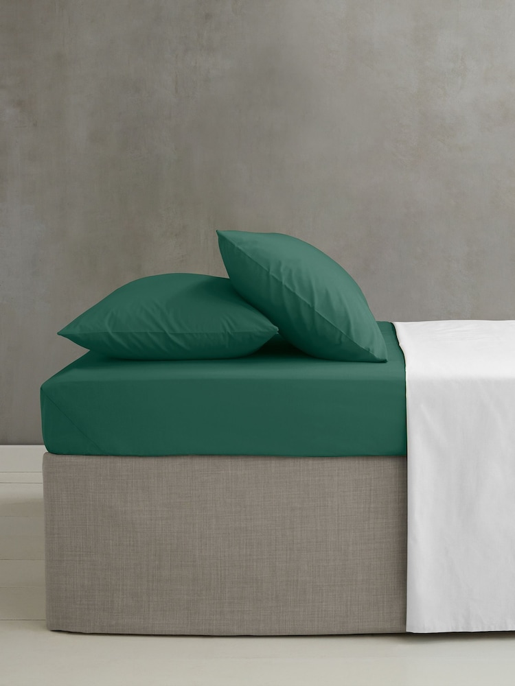 Catherine Lansfield Set of 2 Easy Iron Percale Pillowcases - Imagen 2 de 2