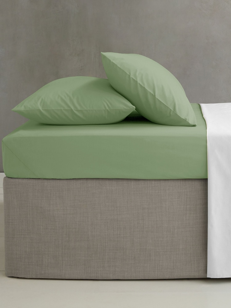 Catherine Lansfield Set of 2 Easy Iron Percale Pillowcases - Imagem 2 de 2