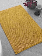 Catherine Lansfield Ochre Bobble Bath Mat - Image 1 of 3