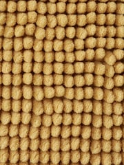 Catherine Lansfield Ochre Bobble Bath Mat - Image 3 of 3