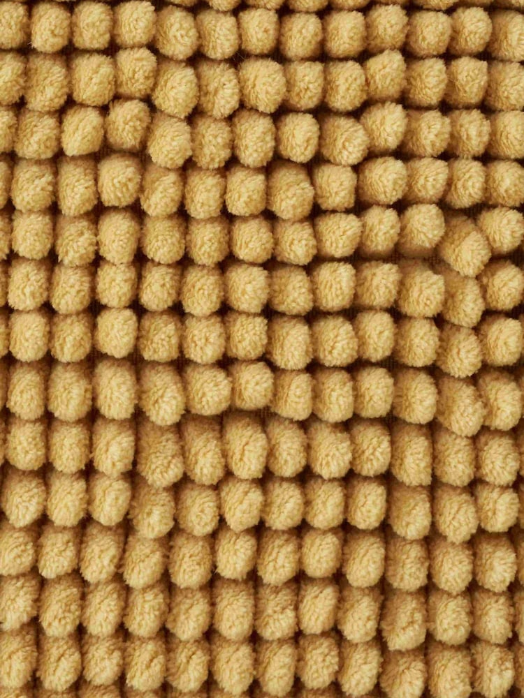 Catherine Lansfield Ochre Bobble Bath Mat - Image 3 of 3