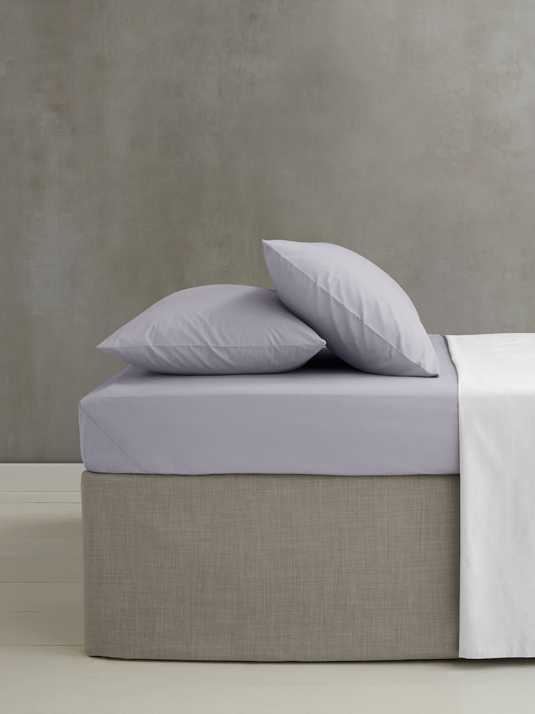 Catherine Lansfield Set of 2 Easy Iron Percale Pillowcases - Imagem 2 de 2