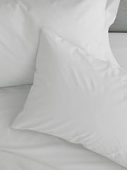 Catherine Lansfield Set of 2 White Easy Iron Percale Pillowcases - Image 1 of 2
