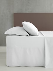 Catherine Lansfield Set of 2 White Easy Iron Percale Pillowcases - Image 2 of 2