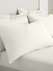 Bianca Cream 200 Thread Count 100% Cotton Pillowcase Pair - Image 1 of 4