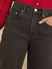 Love & Roses Charcoal Grey Barrel Leg Jeans - Image 4 of 5