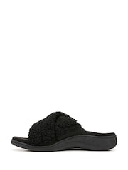 Черный - Vionic Regular Fit Relax II Arch Support Slippers - Image 2 of 7