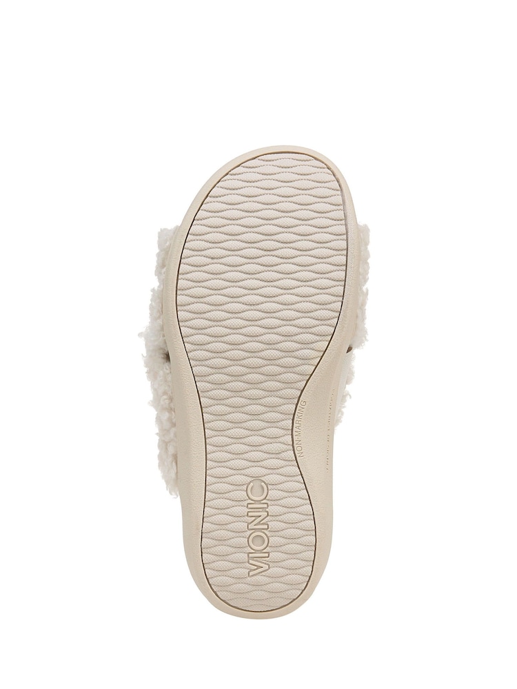 Кремовый - Vionic Regular Fit Relax II Arch Support Slippers - Image 6 of 6