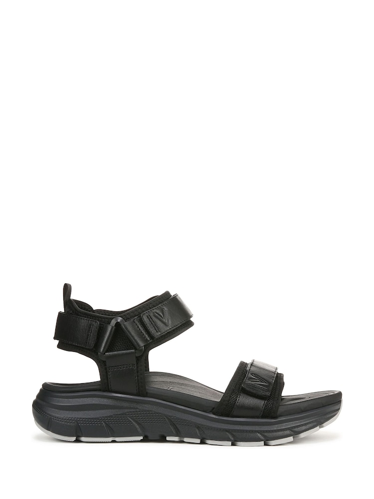 Vionic Mens Walk Max Wanderer Arch Support Walking Black Sandals - Image 1 of 7
