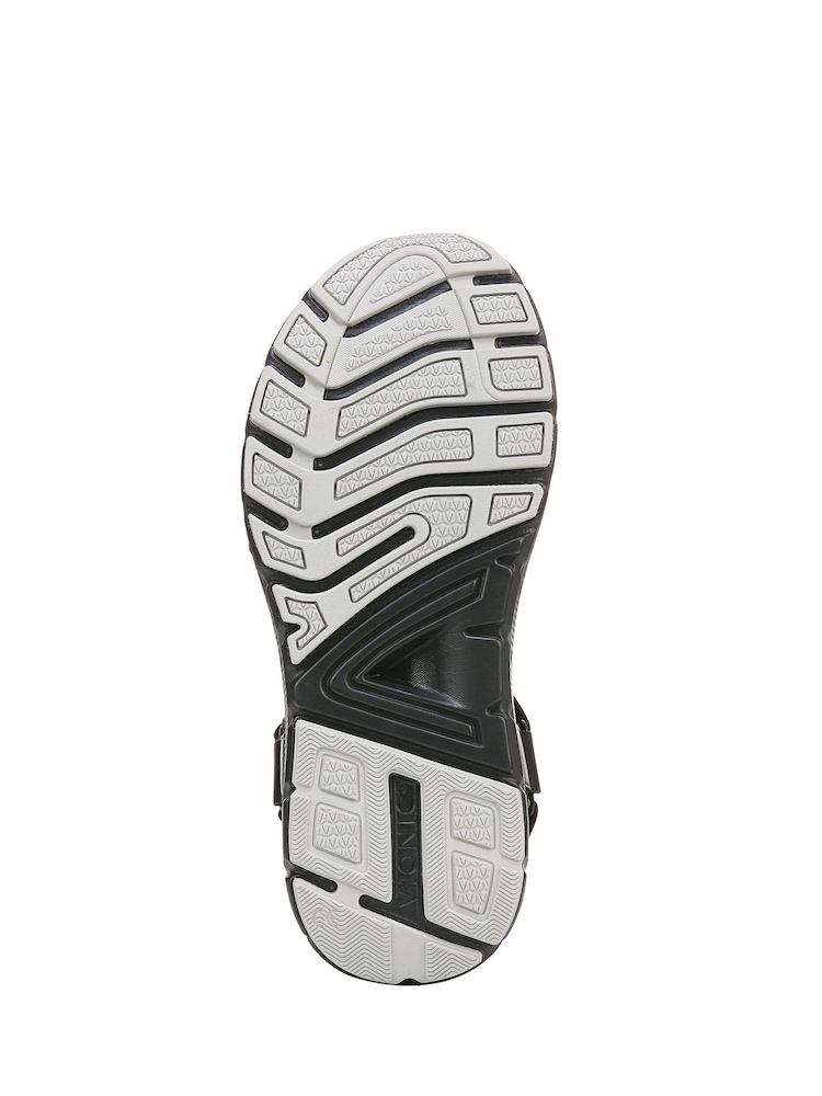 Vionic Mens Walk Max Wanderer Arch Support Walking Black Sandals - Image 7 of 7