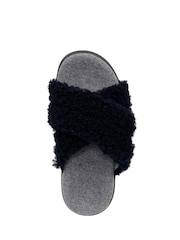 Синий - Vionic Regular Fit Relax II Arch Support Slippers - Image 6 of 7