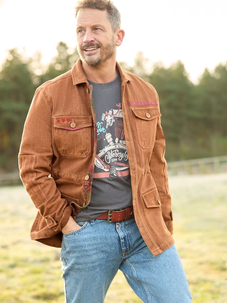 Joe Browns Brown Casual Utility Jacket - Image 1 of 7