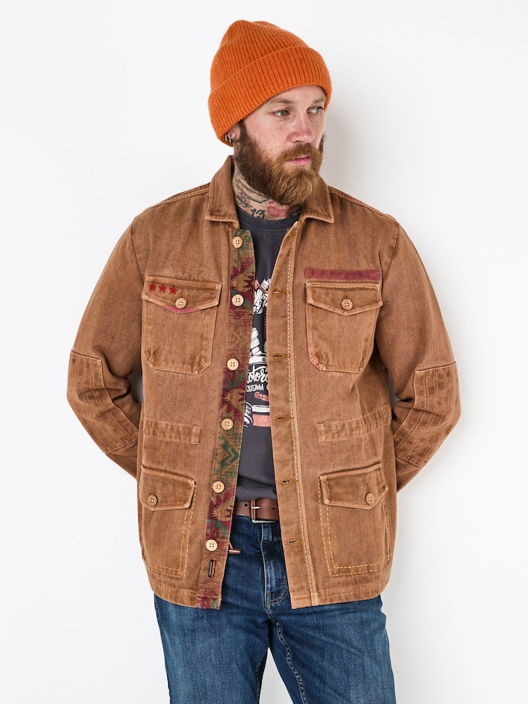 Joe Browns Brown Casual Utility Jacket - Image 2 of 7