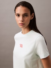 Blanco - Calvin Klein 100% Cotton Logo T-Shirt - Imagen 5 de 6