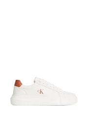 Calvin Klein White Chunky Cupsole Low Trainers - Image 2 of 6
