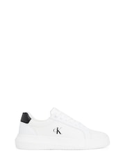 Calvin Klein White Chunky Cupsole Low Trainers - Image 2 of 6