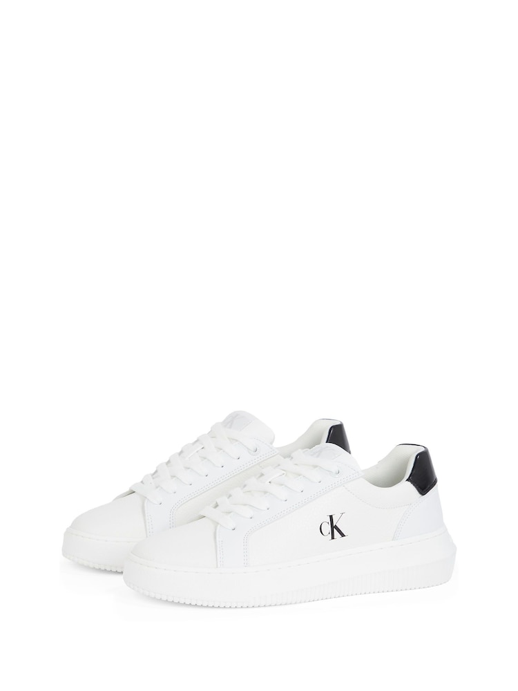 Calvin Klein White Chunky Cupsole Low Trainers - Image 5 of 6