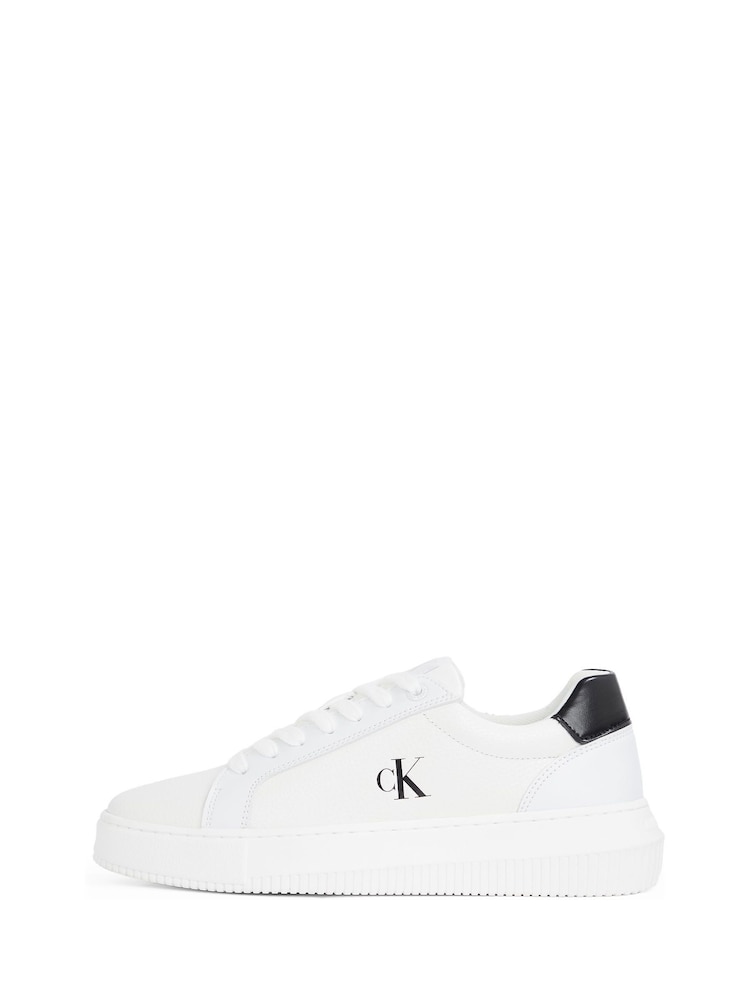 Calvin Klein White Chunky Cupsole Low Trainers - Image 6 of 6