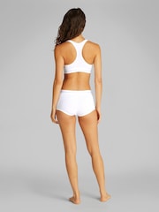 Calvin Klein White Rib Lightly Lined Bralette - Image 3 of 5