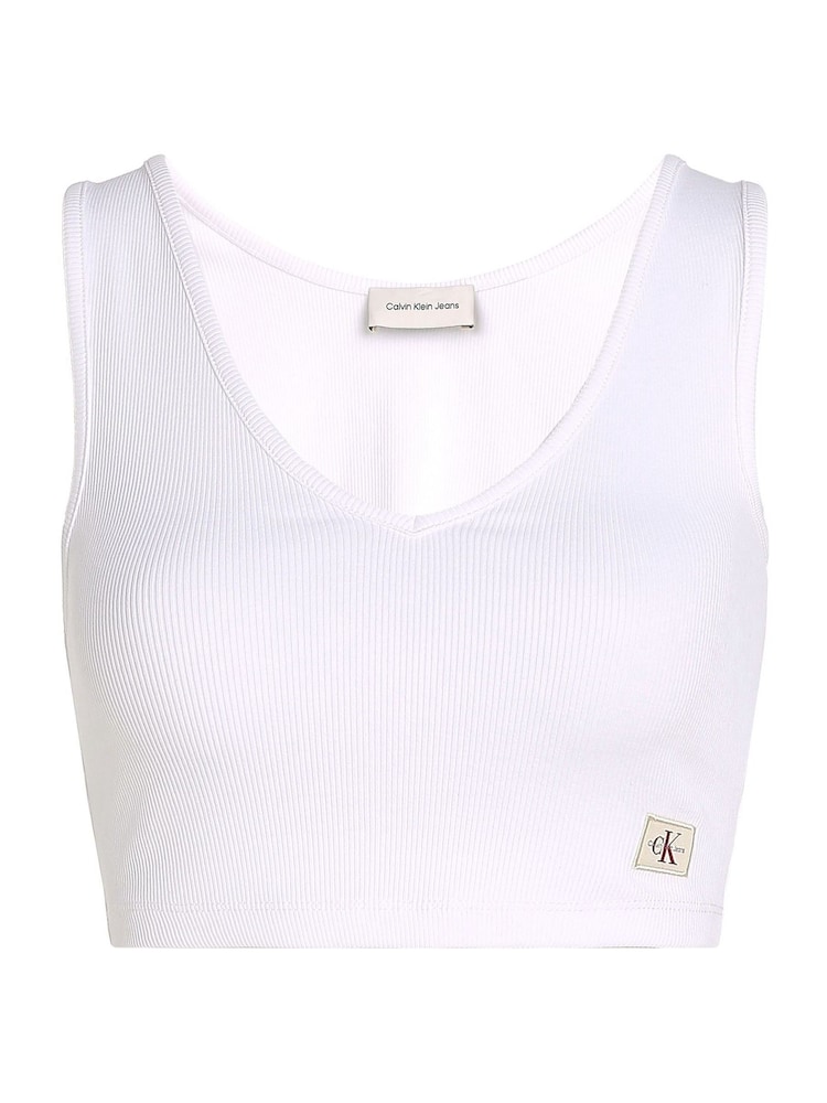 Calvin Klein White Rib Bralette - Image 6 of 7