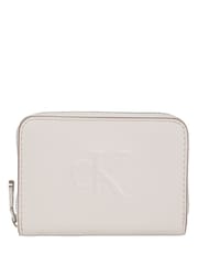 Calvin Klein White Medium Zip Wallet - Image 1 of 4