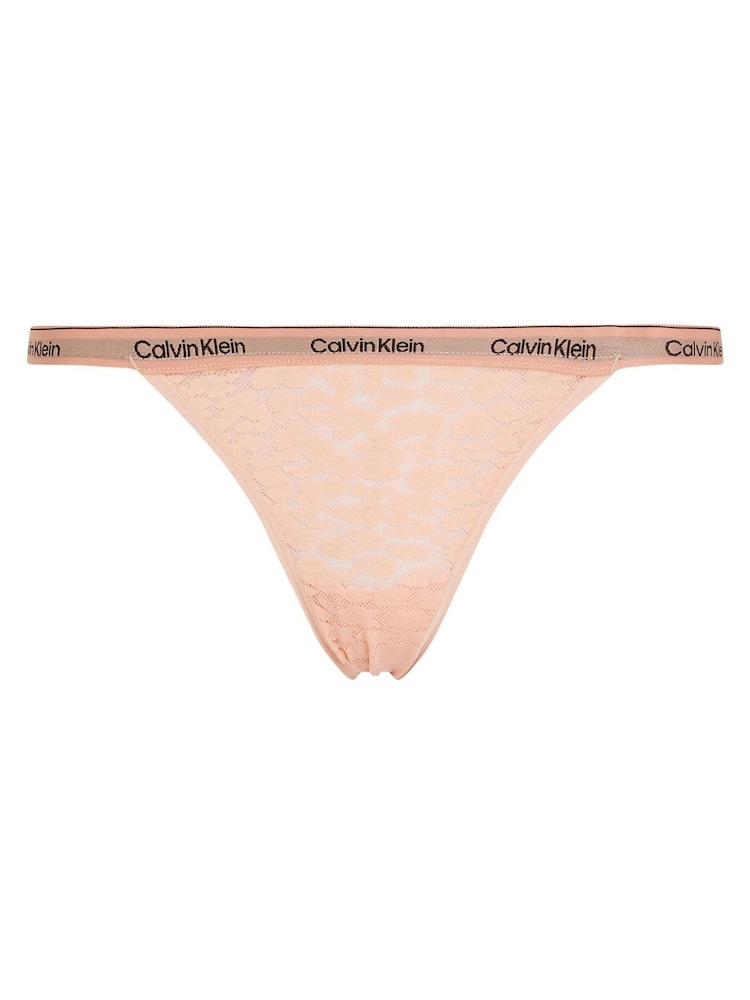 Calvin Klein Orange Modern Lace Low Rise String Full Brief - Image 5 of 5