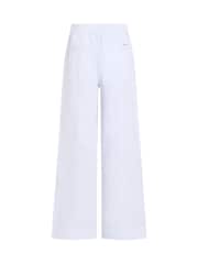 Calvin Klein White Soft Linen Trousers - Image 6 of 7