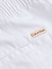 Calvin Klein White Soft Linen Trousers - Image 7 of 7