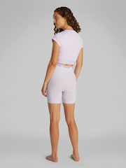 Calvin Klein Purple Icon High Waisted Shapewear Shorts - Image 2 of 5