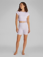 Calvin Klein Purple Icon High Waisted Shapewear Shorts - Image 4 of 5