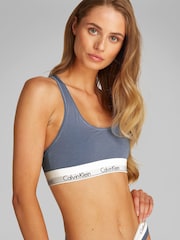 Calvin Klein Blue Modern Unlined Bralette - Image 2 of 5