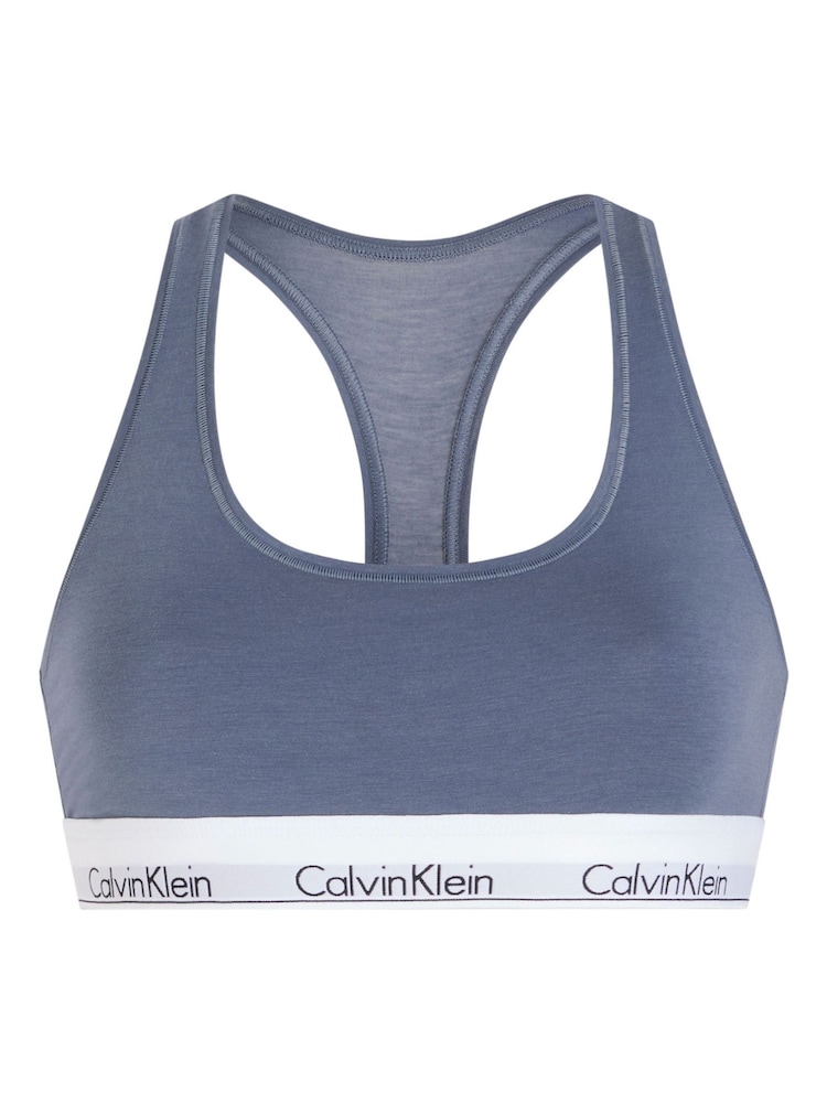 Calvin Klein Blue Modern Unlined Bralette - Image 5 of 5