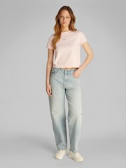 Calvin Klein Pink Baby Placed 100% Cotton T-Shirt - Image 2 of 6
