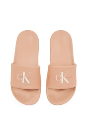 Calvin Klein Orange Monogram Slides - Image 6 of 6