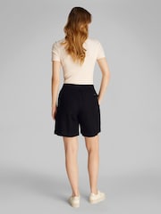 Calvin Klein Black Soft Linen Shorts - Image 3 of 7