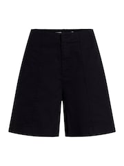 Calvin Klein Black Soft Linen Shorts - Image 5 of 7
