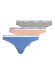 Calvin Klein Orange Animal Modern Logo Full Knickers 3 Pack - Image 1 of 1