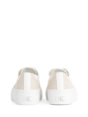 Calvin Klein White Vulcanised Flatform Low Trainers - Image 5 of 6