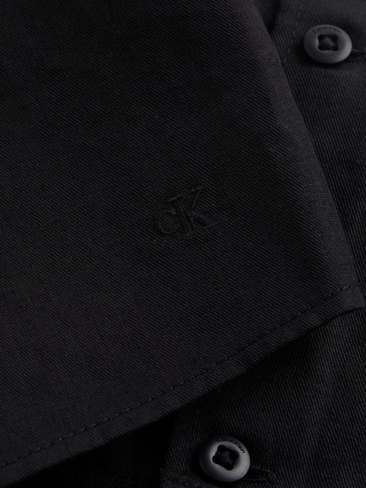 Calvin Klein Black Soft Linen Top - Image 7 of 7