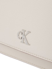 Calvin Klein White Minimal Monogram Flap Wallet - Image 3 of 4