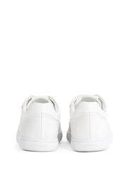 Calvin Klein White Cupsole Lace-Up Leather Trainers - Image 5 of 6