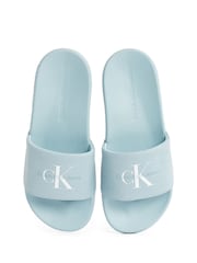 Calvin Klein Blue Monogram Slides - Image 5 of 6