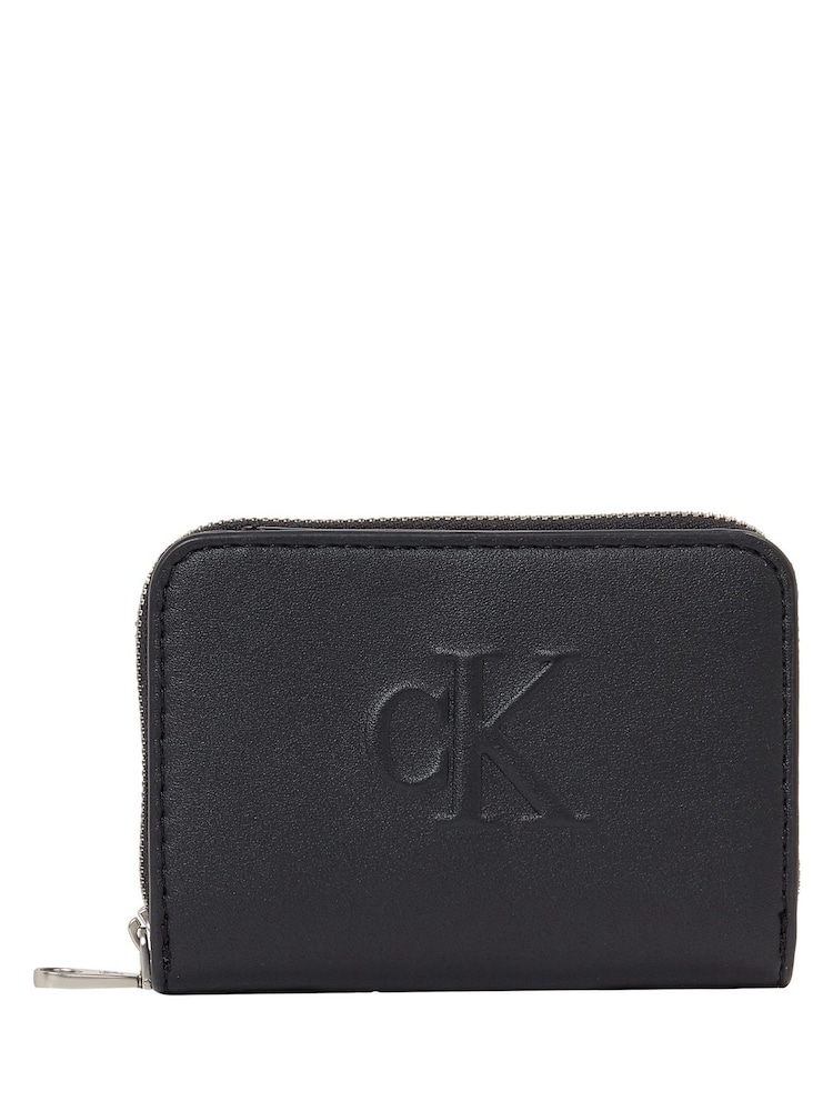 Calvin Klein Black Medium Zip Wallet - Image 1 of 4