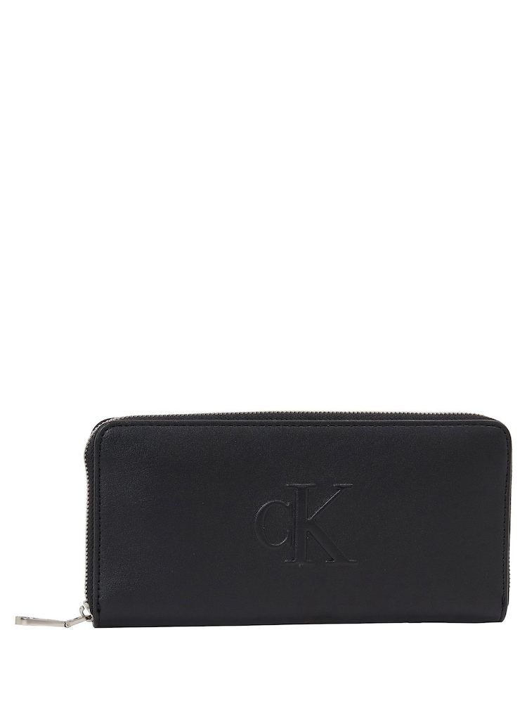 Calvin Klein Black Zip Wallet - Image 1 of 4